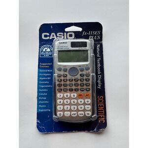 Casio fx-115ES PLUS Scientific Calculator Natural Textbook Display Silver New